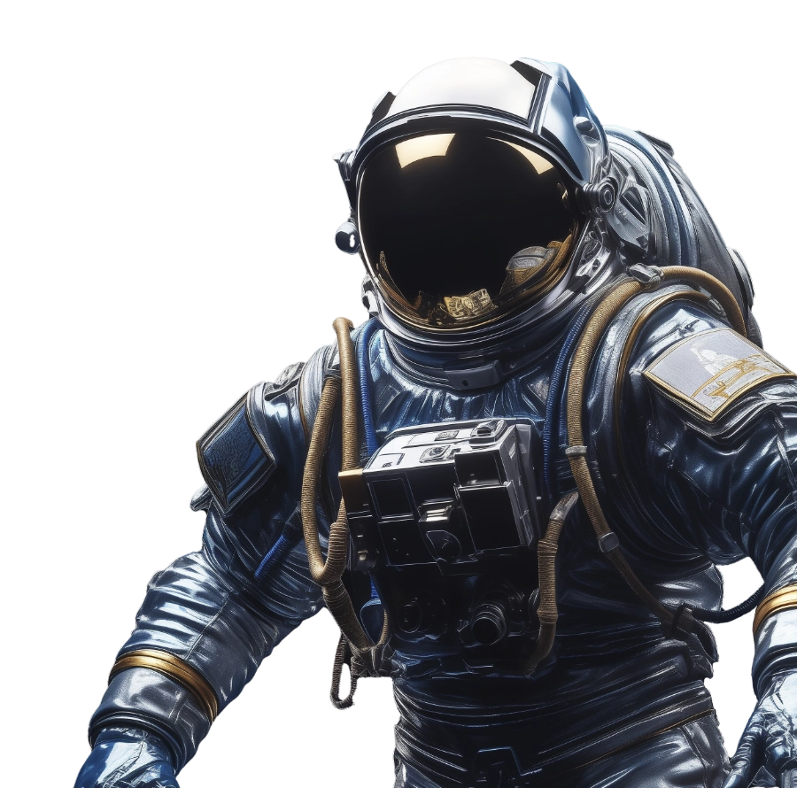 Astronauta flotando representando innovacion digital